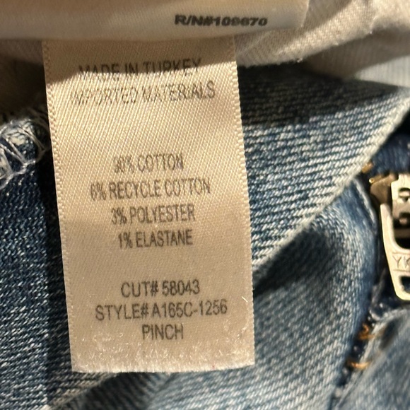 AGOLDE Pinch Waist High Rise Straight Jeans Size 29 Light Wash - Picture 8 of 10